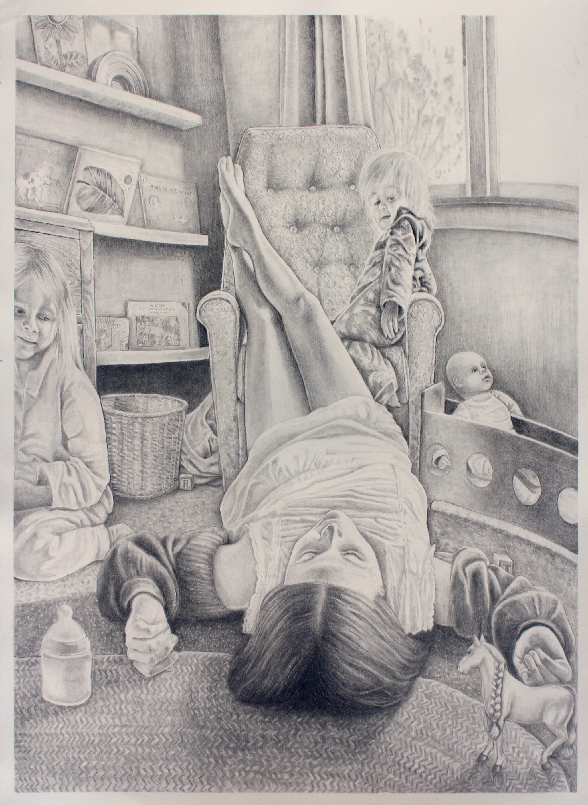 Sunday Morning (2024) Pencil on Paper